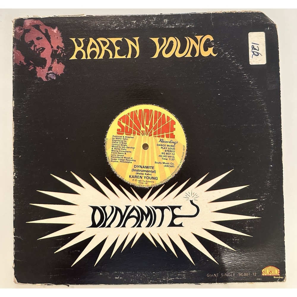 KAREN YOUNG DYNAMITE  Vocal 12" Vinyl LP ORIG '81 SUNSHINE SG 807 12 DISCO